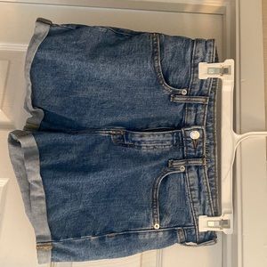 Denim High waisted shorts